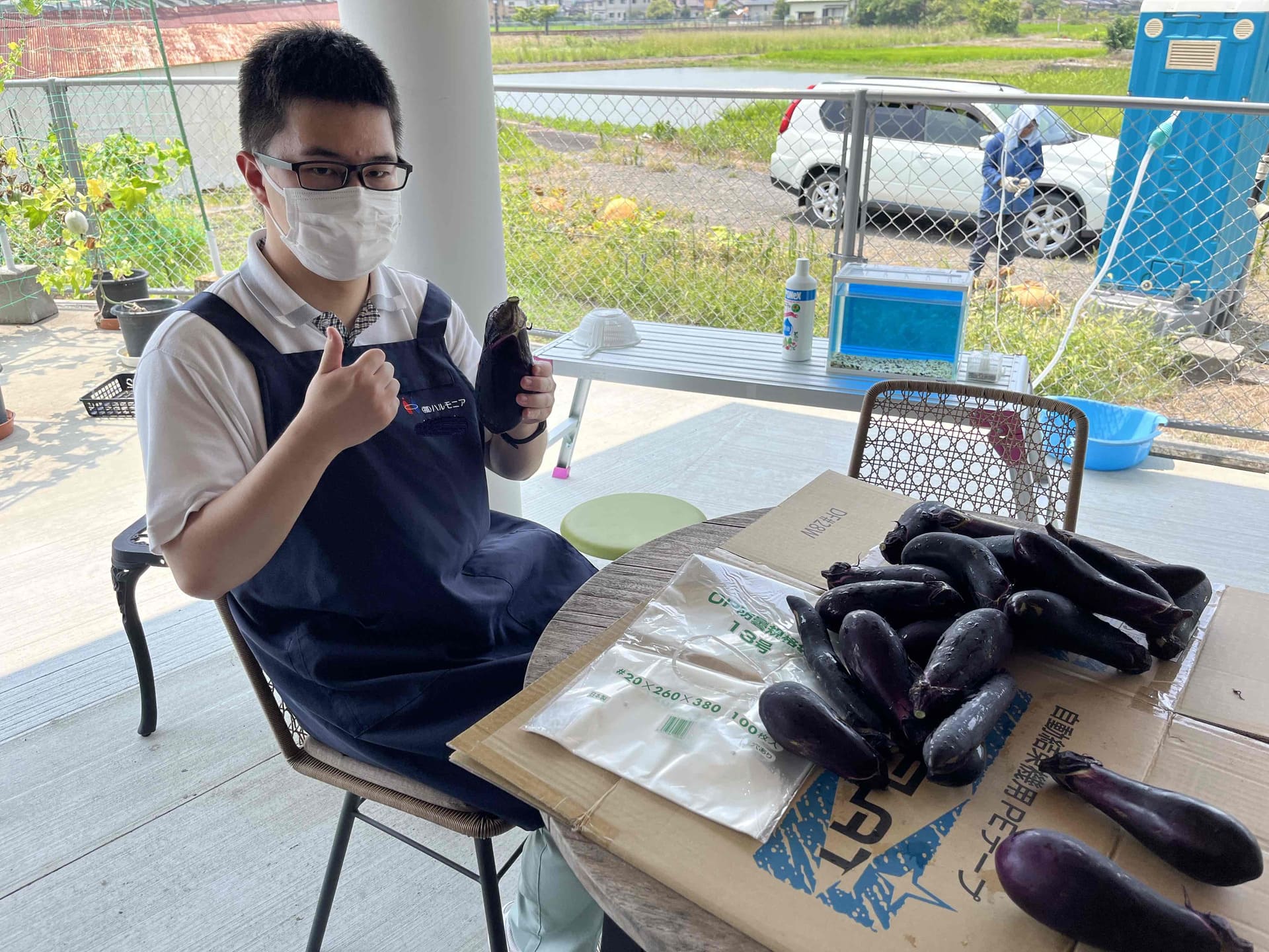 農園作業　販売小袋入れ